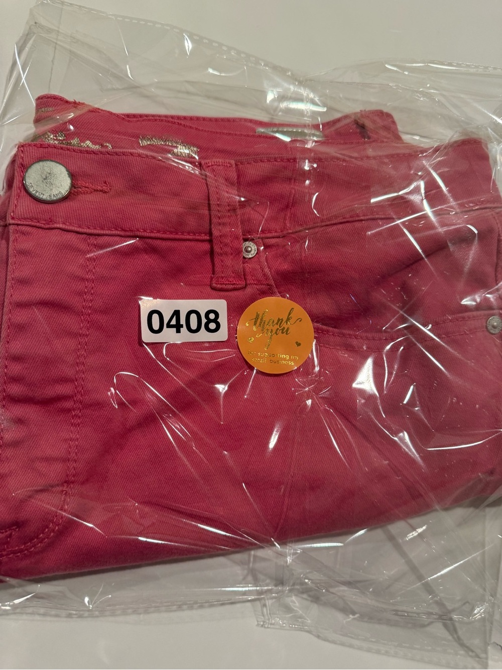 Seven7 Raspberry Stretch Denim Cutoff Shorts - Picture 8 of 8